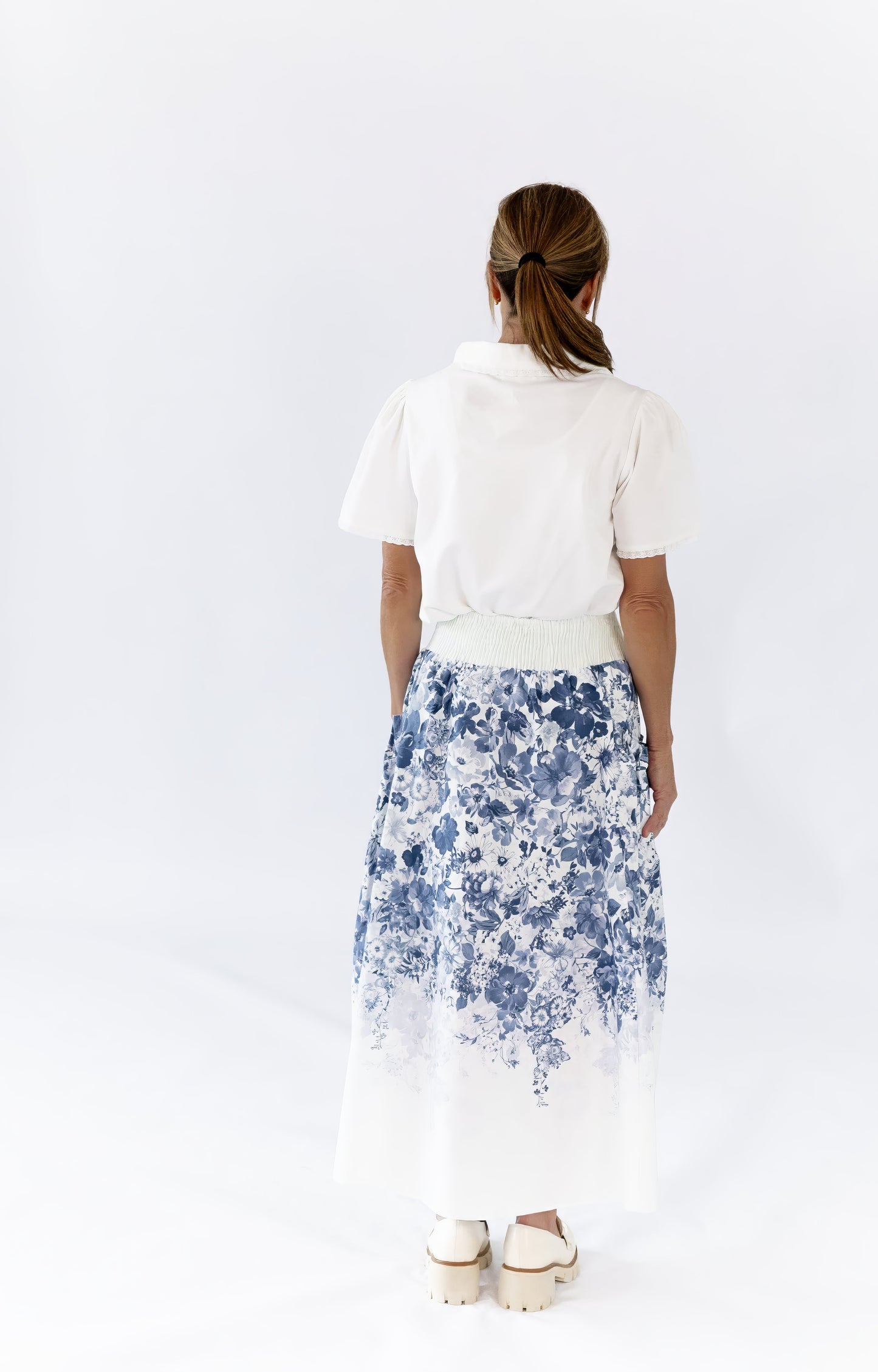 Samantha Floral Midi Skirt
