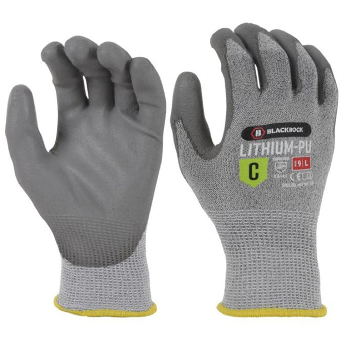 Blackrock Lithium PU Cut C Cut Resistant Glove with PU Coating - 13g