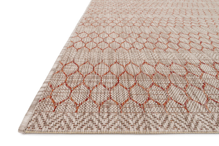 The Rug Corner Loloi Isle Beige / Rust