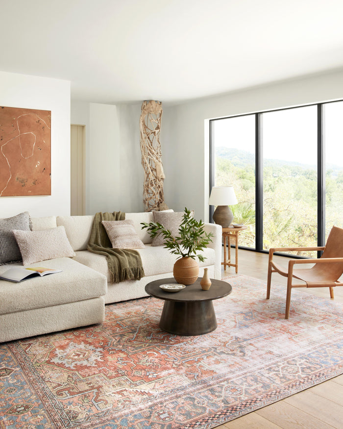 The Rug Corner Loloi II Loren Terracotta / Sky