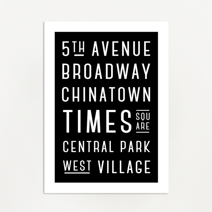 NY Subway Sign