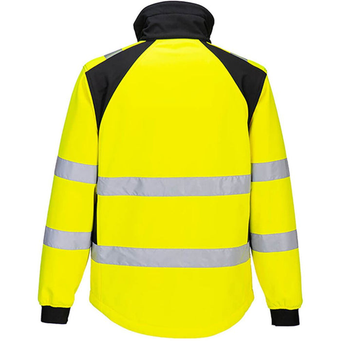 Portwest CD875 WX2 Yellow Eco Friendly Hi Vis Softshell Jacket (2L)