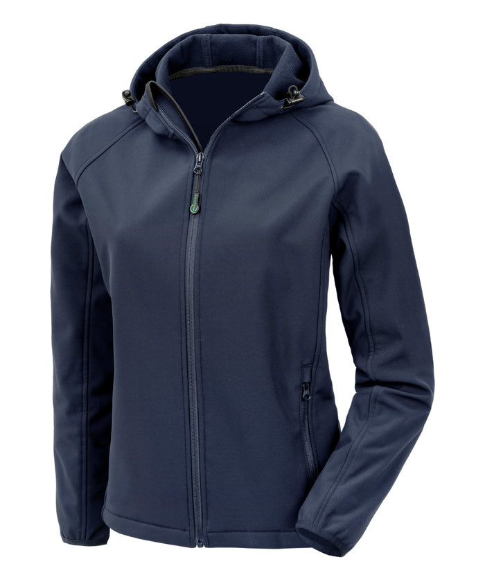 R911F Women’S Recycled 3-Layer Printable Hooded Softshell