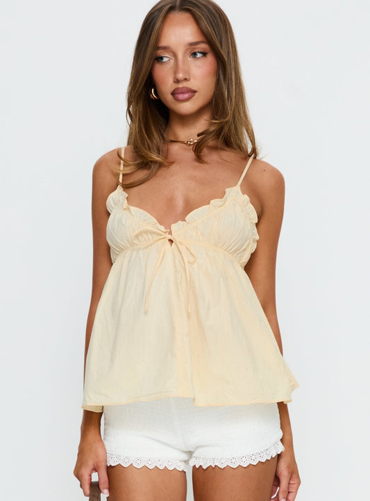 Abigayle Top Pale Yellow