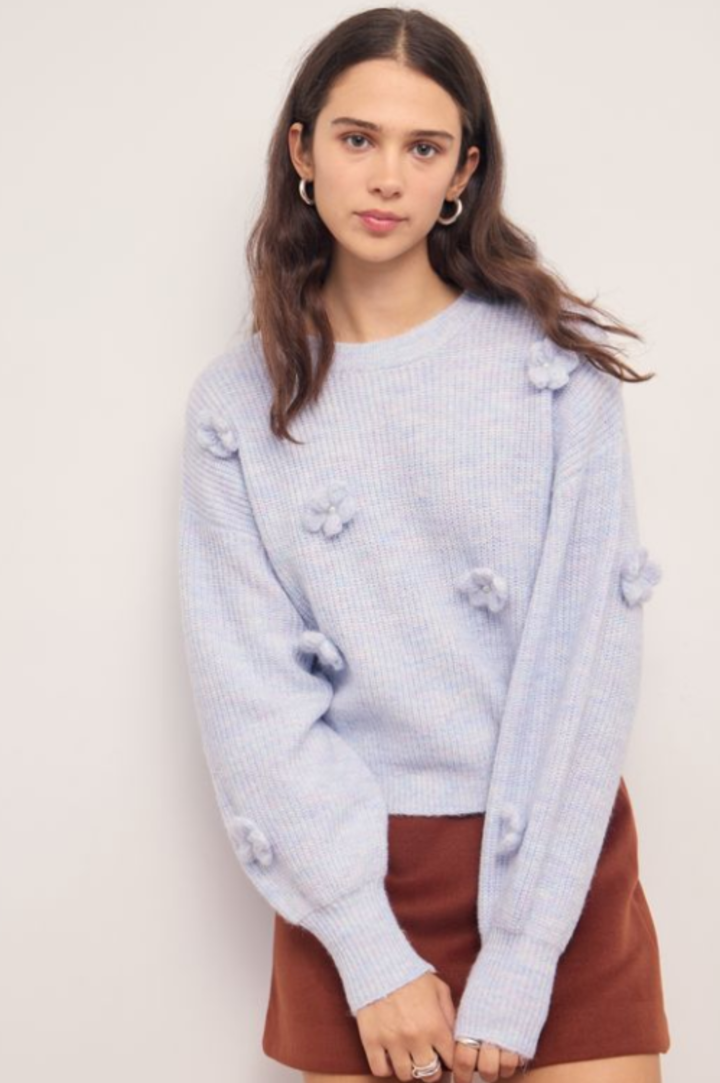 Vera Floral Applique Knit
