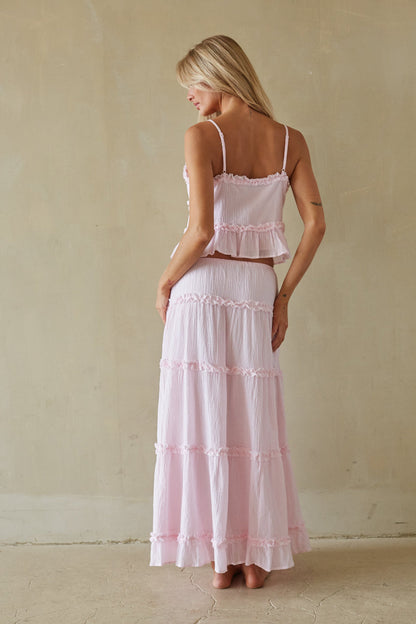 Jada Tiered Ruffle Maxi Skirt