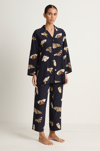 Olivia Von Halle Casablanca Pajamas - Notte Navy Moth