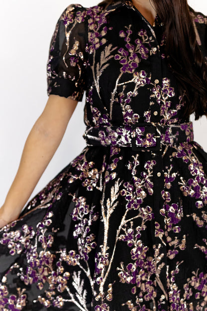 Luna Brocade Button Up Maxi