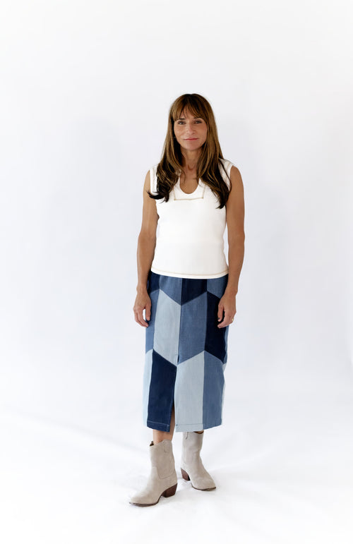 Quincy Split Neck Top
