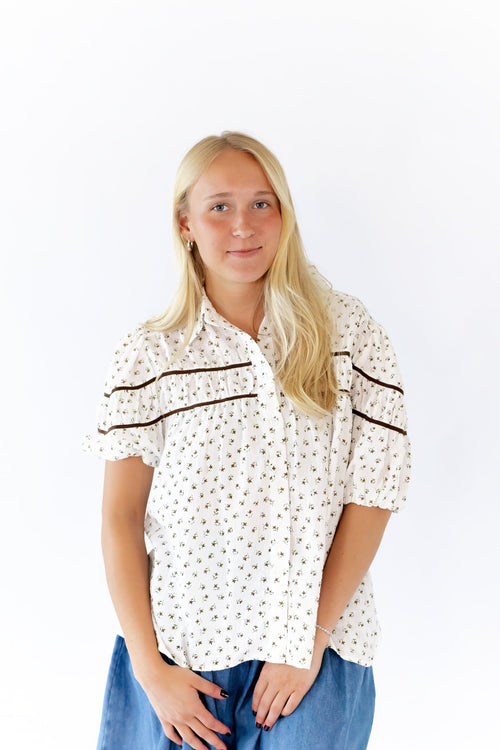 Cecile Floral Print Blouse