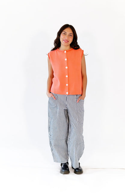 Andi Striped Pants · Navy