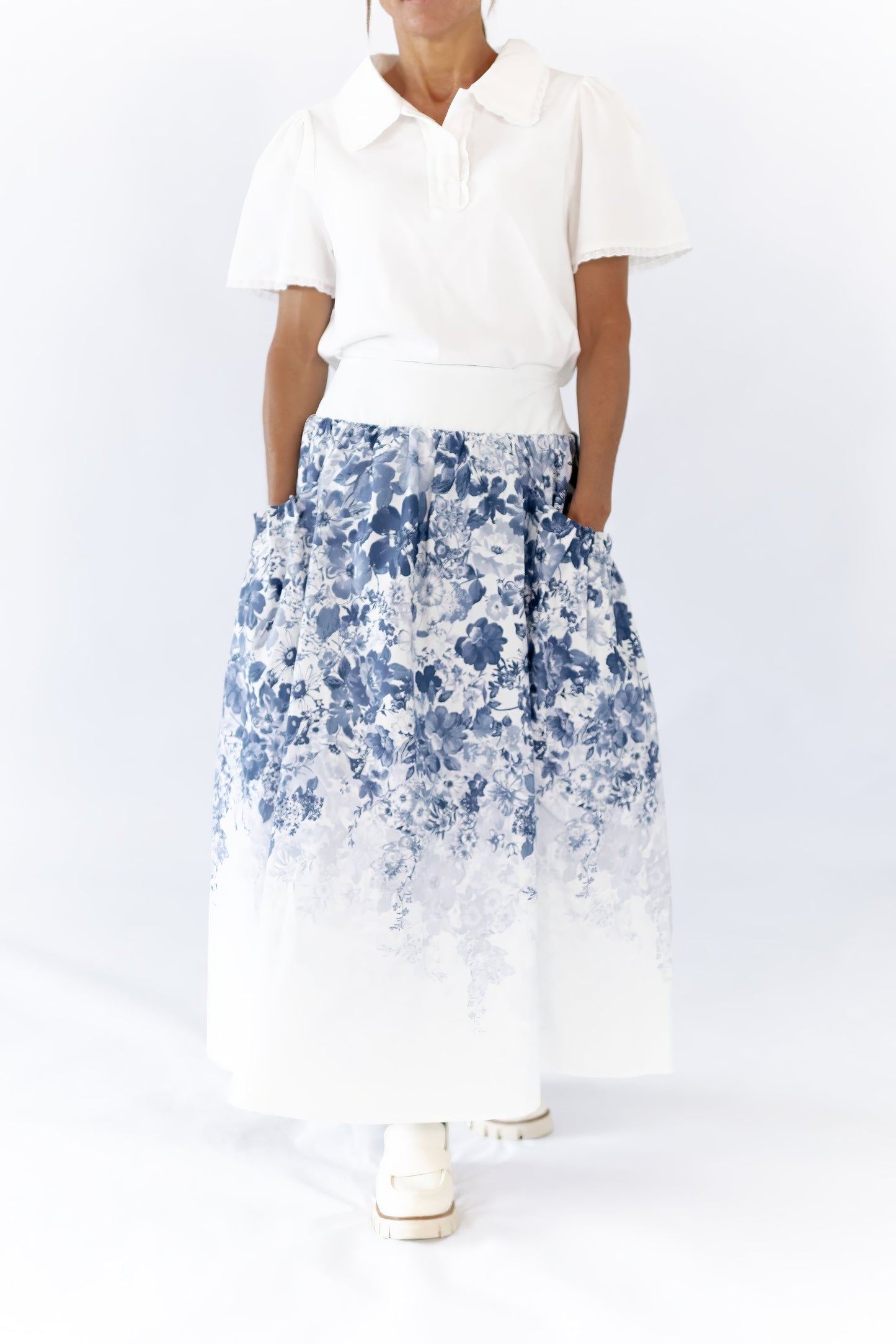Samantha Floral Midi Skirt