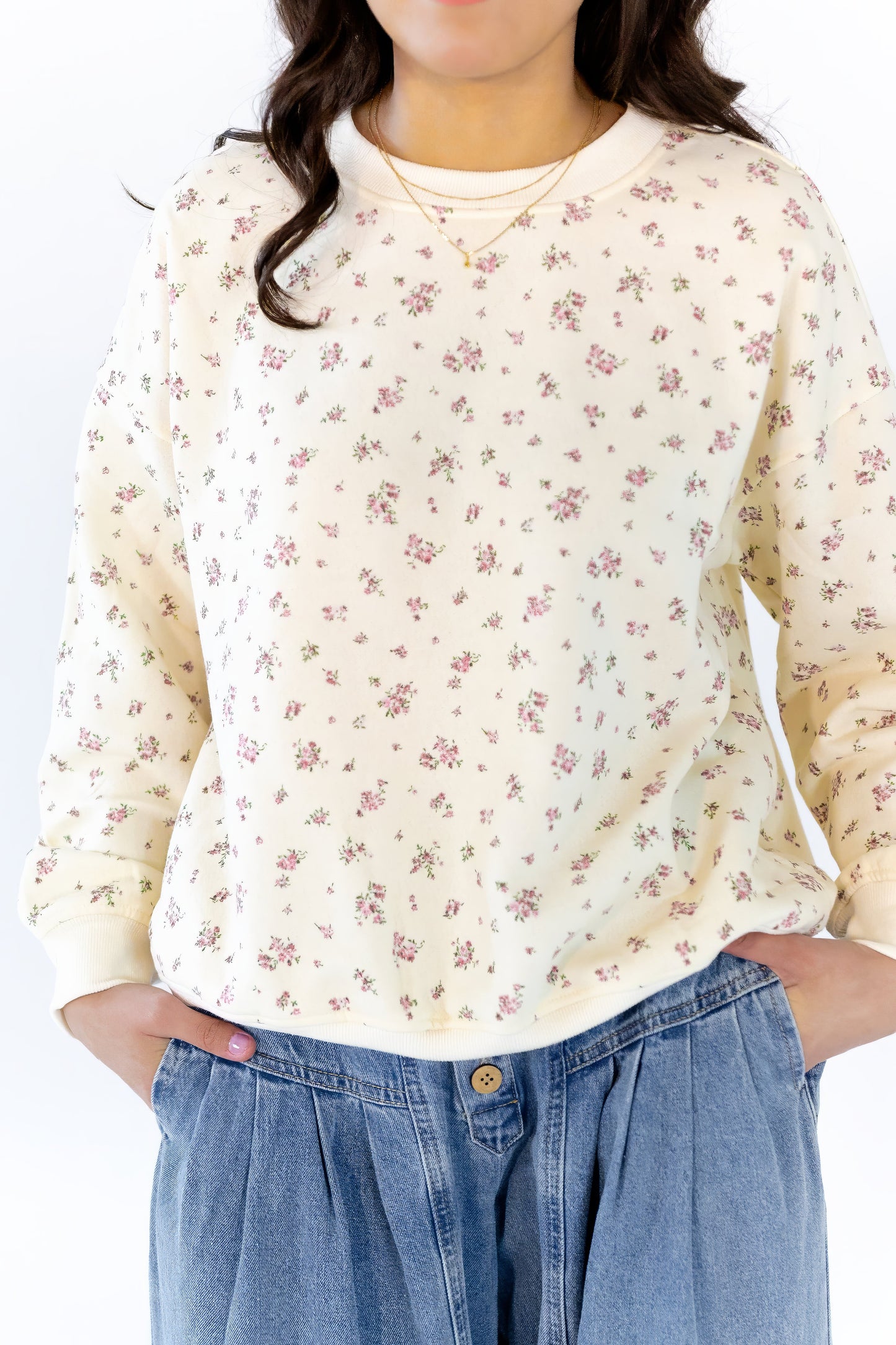 Lidia Ditsy Floral Crewneck