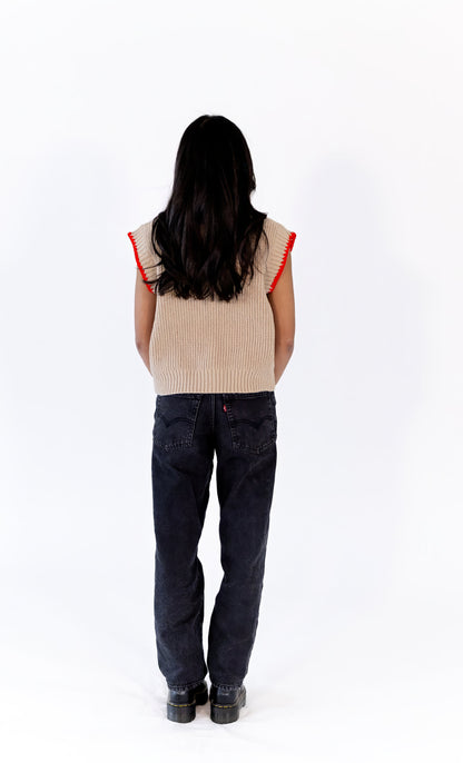 Oaklyn Tie Detail Button Up Top