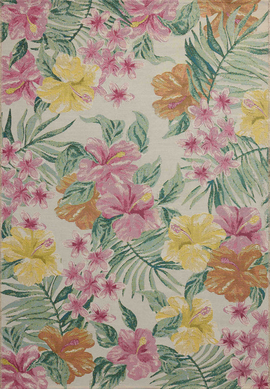 The Rug Corner Loloi II Botanical Ivory / Sunrise