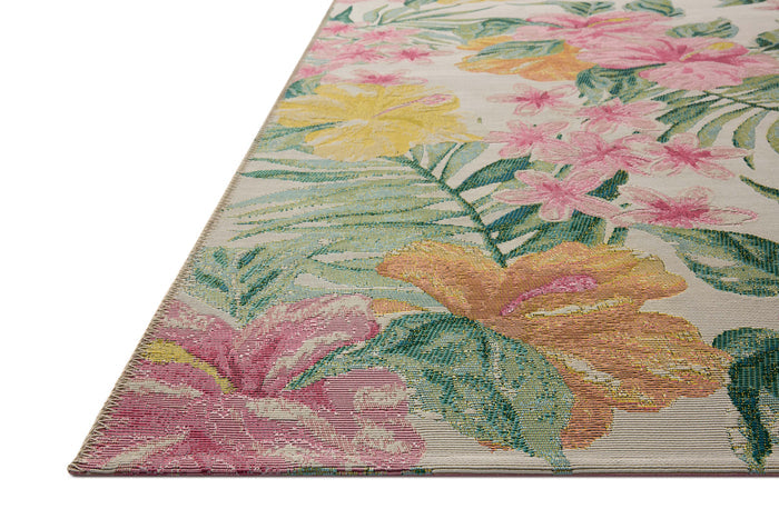 The Rug Corner Loloi II Botanical Ivory / Sunrise
