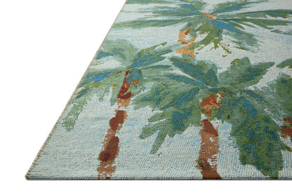 The Rug Corner Loloi II Botanical Sky / Green