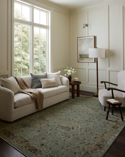 The Rug Corner Loloi Briar Aqua / Olive