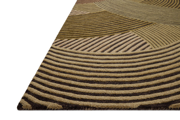The Rug Corner Brigette Romanek x Loloi Madi Espresso / Multi