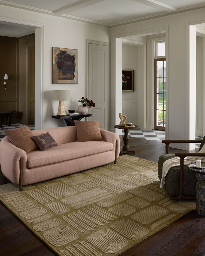 The Rug Corner Brigette Romanek x Loloi Brigette Romanek - Madi Light Olive / Oatmeal Area Rug