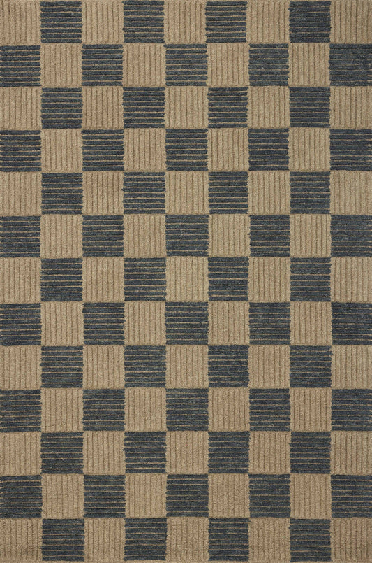 The Rug Corner Brigette Romanek x Loloi Madi Taupe / Navy