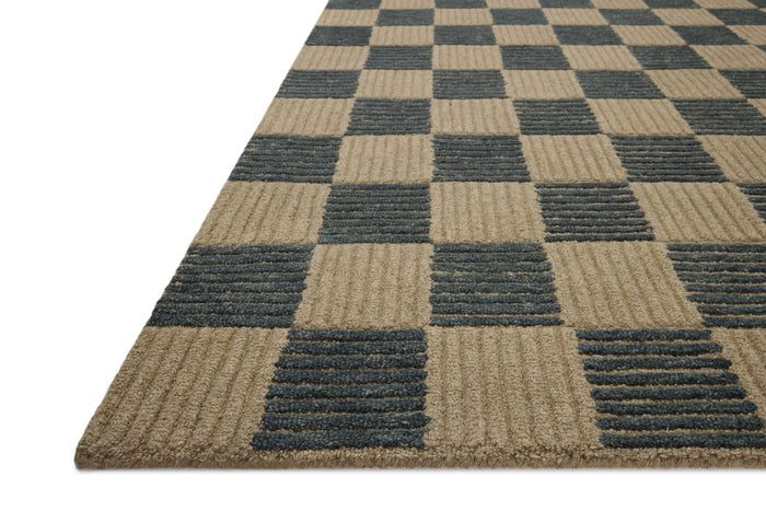 The Rug Corner Brigette Romanek x Loloi Madi Taupe / Navy