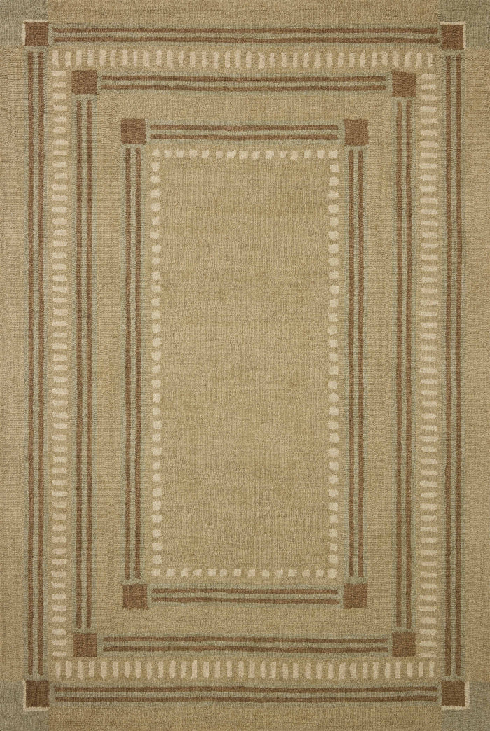 The Rug Corner Chris Loves Julia x Loloi Chris Loves Julia - Alfie Green / Natural Area Rug