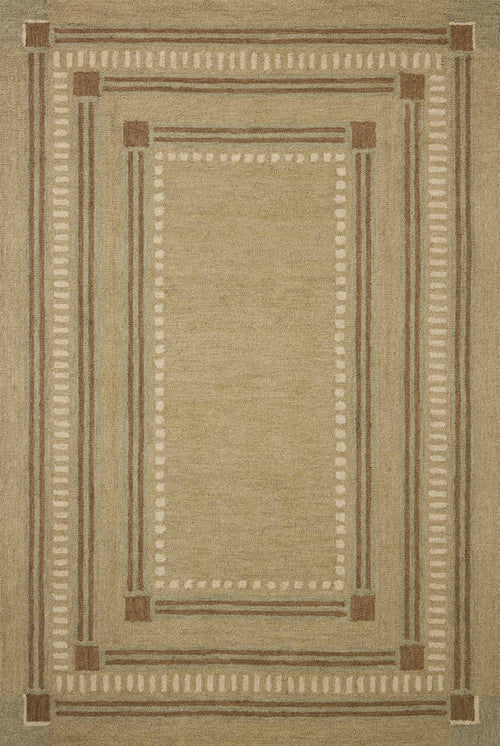 The Rug Corner Chris Loves Julia x Loloi Chris Loves Julia - Alfie Green / Natural Area Rug