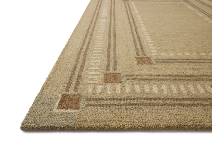 The Rug Corner Chris Loves Julia x Loloi Chris Loves Julia - Alfie Green / Natural Area Rug