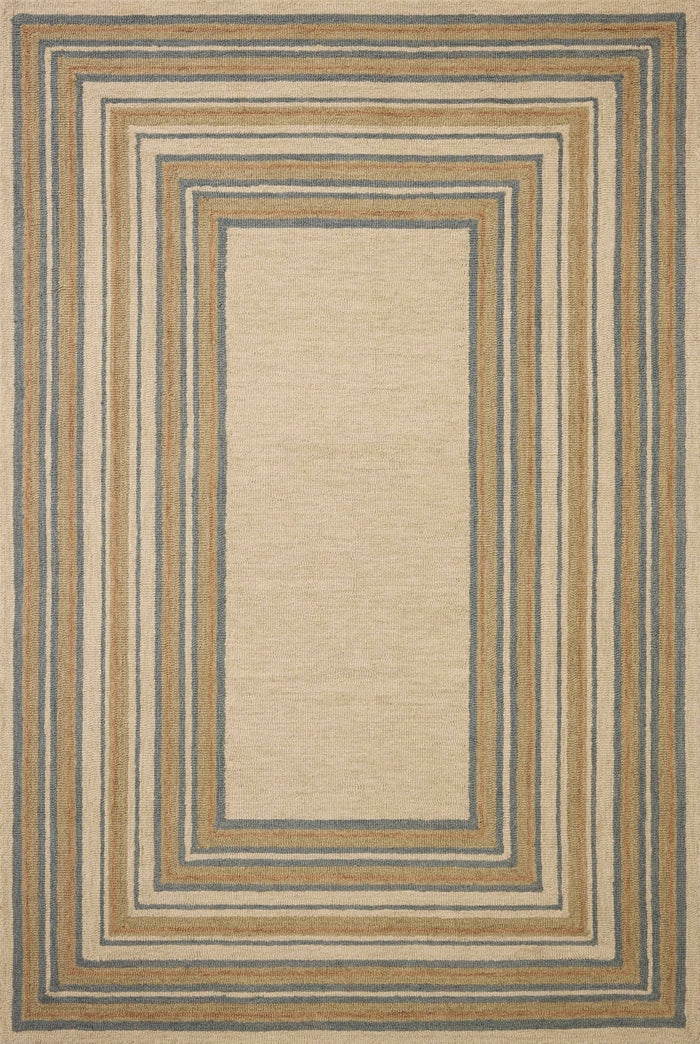 The Rug Corner Chris Loves Julia x Loloi Alfie Natural / Multi