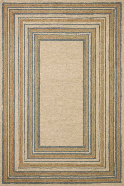 The Rug Corner Chris Loves Julia x Loloi Alfie Natural / Multi