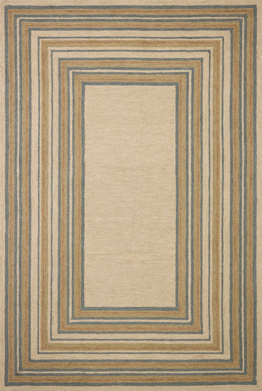 The Rug Corner Chris Loves Julia x Loloi Alfie Natural / Multi