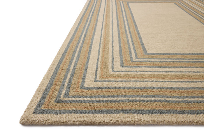 The Rug Corner Chris Loves Julia x Loloi Alfie Natural / Multi