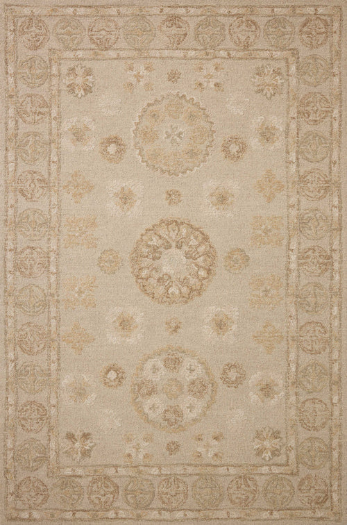 The Rug Corner Chris Loves Julia x Loloi Dorothea Dove / Natural