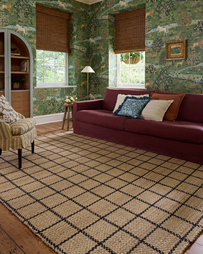 The Rug Corner Chris Loves Julia x Loloi Chris Loves Julia - Fletcher Natural / Black Area Rug