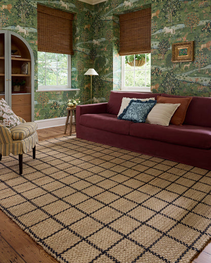 The Rug Corner Chris Loves Julia x Loloi Chris Loves Julia - Fletcher Natural / Black Area Rug