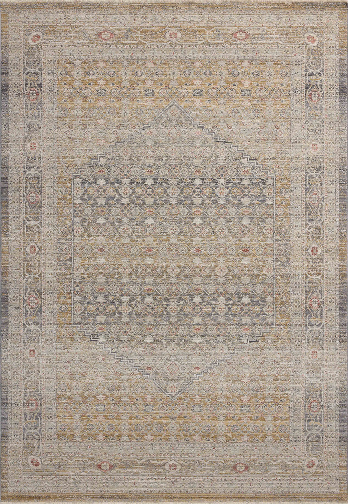 The Rug Corner Chris Loves Julia x Loloi Ida Stone / Gold