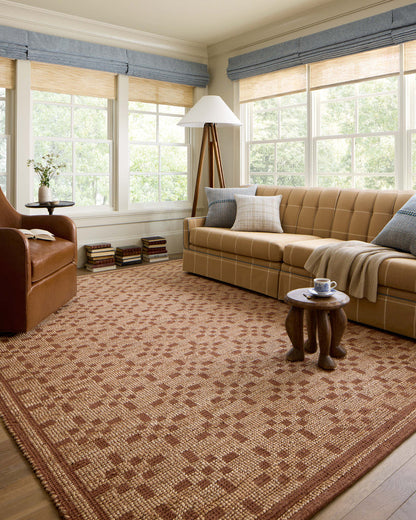 The Rug Corner Chris Loves Julia x Loloi Chris Loves Julia - Judy Natural / Spice Area Rug