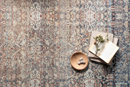 The Rug Corner Chris Loves Julia x Loloi Chris Loves Julia - Jules Denim / Spice Area Rug