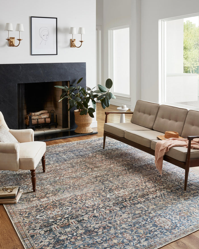 The Rug Corner Chris Loves Julia x Loloi Chris Loves Julia - Jules Denim / Spice Area Rug