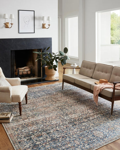 The Rug Corner Chris Loves Julia x Loloi Chris Loves Julia - Jules Denim / Spice Area Rug