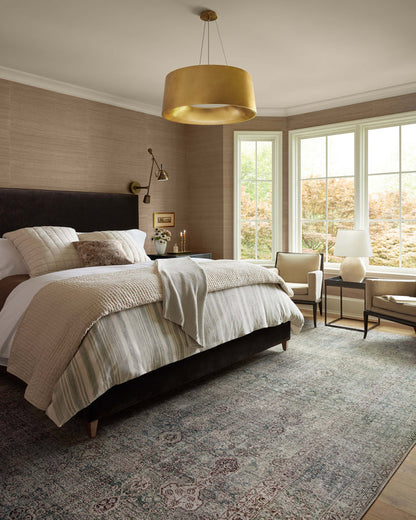 The Rug Corner Chris Loves Julia x Loloi Chris Loves Julia - Jules Emerald / Antique Ivory Area Rug
