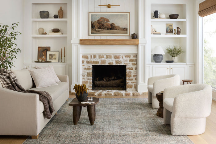 The Rug Corner Chris Loves Julia x Loloi Chris Loves Julia - Jules Emerald / Antique Ivory Area Rug