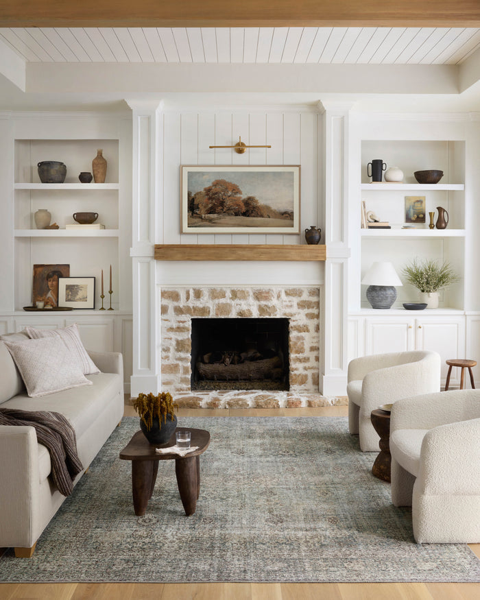 The Rug Corner Chris Loves Julia x Loloi Chris Loves Julia - Jules Emerald / Antique Ivory Area Rug