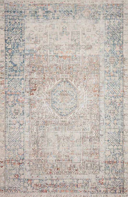 The Rug Corner Chris Loves Julia x Loloi Chris Loves Julia - Jules Natural / Ocean Area Rug