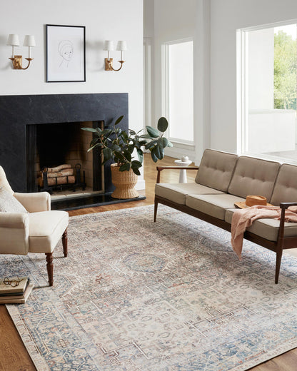 The Rug Corner Chris Loves Julia x Loloi Chris Loves Julia - Jules Natural / Ocean Area Rug