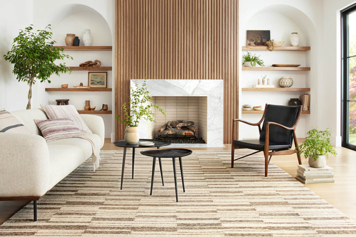 The Rug Corner Chris Loves Julia x Loloi Polly Beige / Tobacco