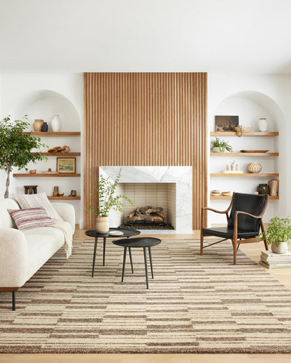The Rug Corner Chris Loves Julia x Loloi Polly Beige / Tobacco