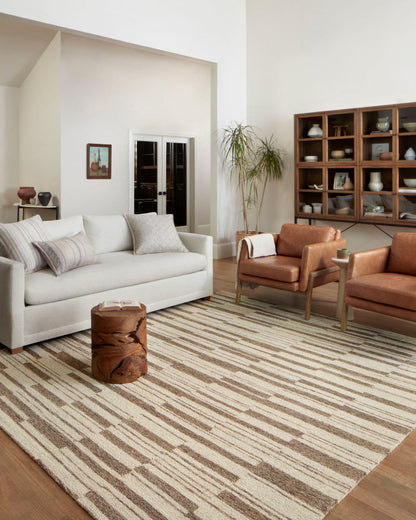 The Rug Corner Chris Loves Julia x Loloi Polly Beige / Tobacco