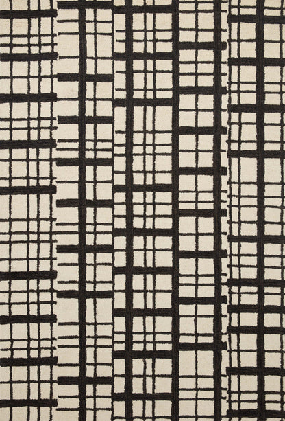 The Rug Corner Chris Loves Julia x Loloi Chris Loves Julia - Polly Black / Ivory Area Rug